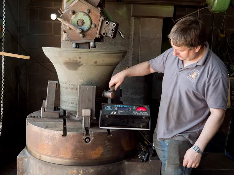 A visit to Matthew Higby's bell engineering workshop